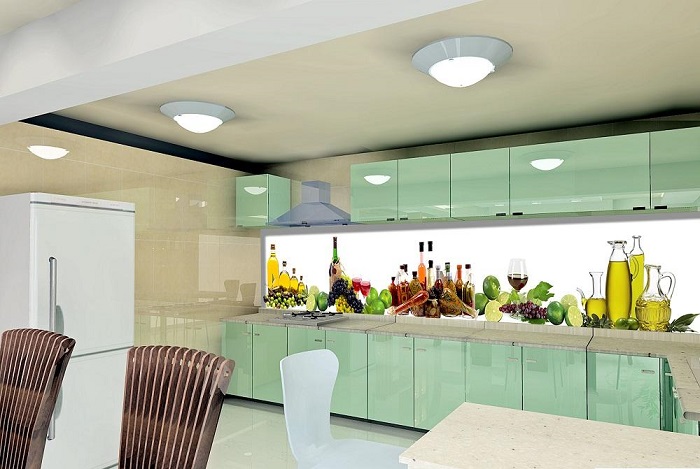 kính hoa văn ốp bếp