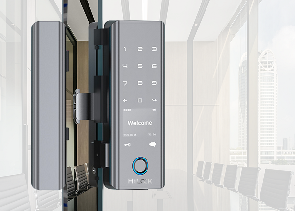 Khóa cửa kính cường lực vân tay CL-68